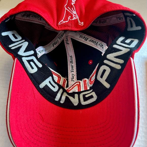 Ping Adult Bright Red Golf Hat - Picture 2 of 3